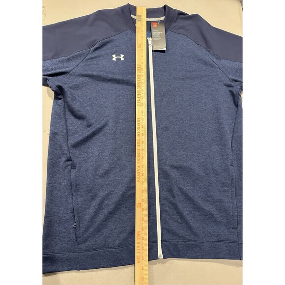 Under Armour Lightweight Full Zip Up Cold Gear Loose XXLT Jacket Blue NWT - Picture 8 of 15
